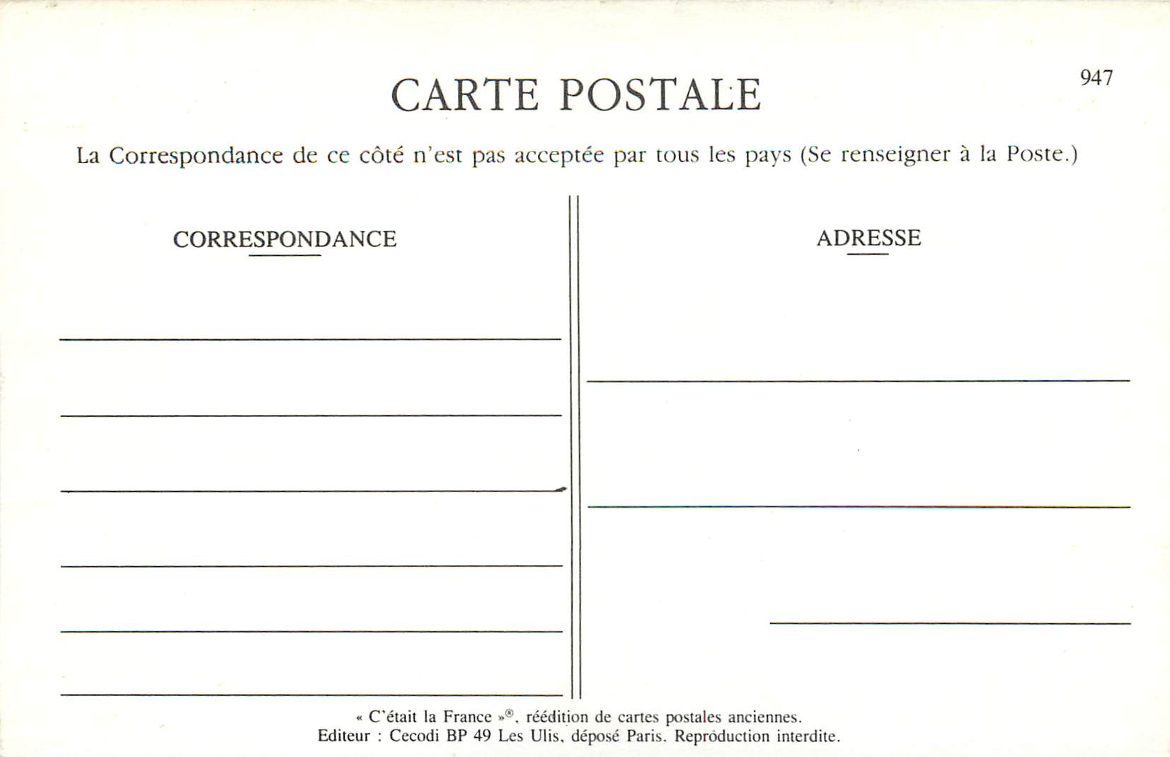 REPRO Joueur de Vielle Morvandeau — Back