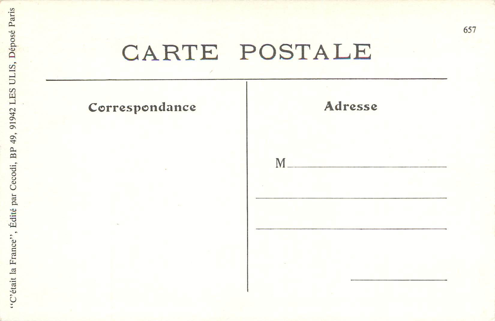 REPRO 3 gare maritime a passagers chambre de commerce du havre — Rückseite