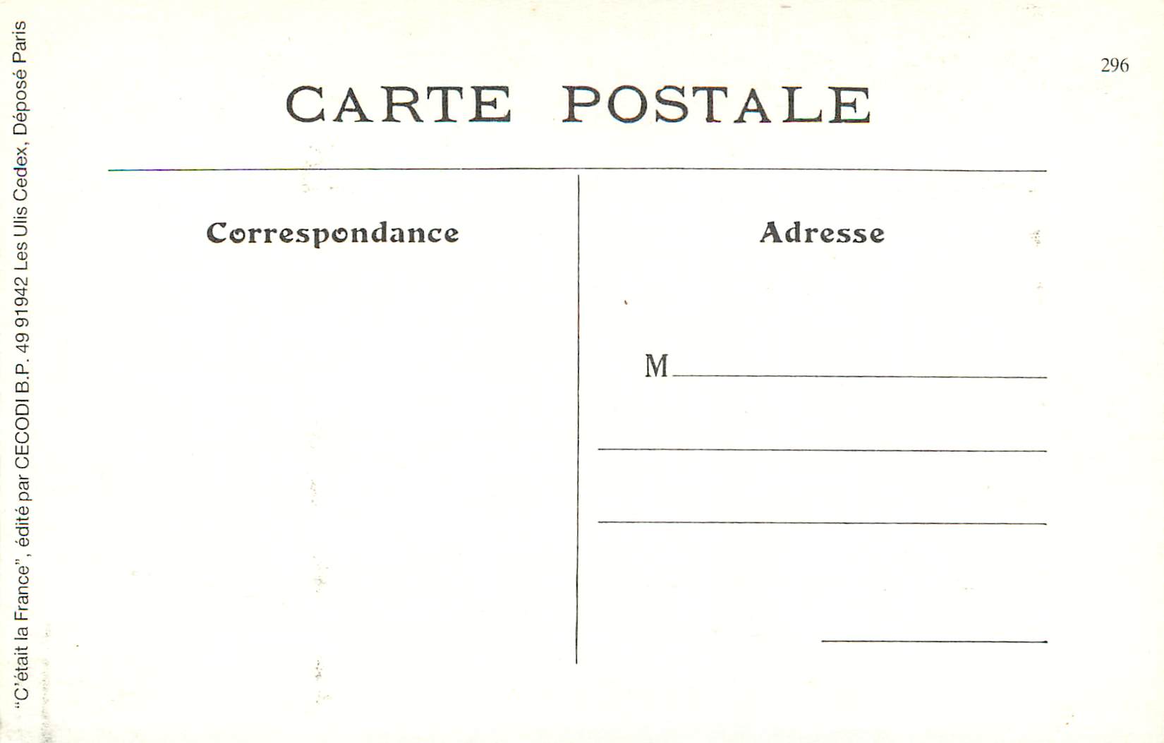 REPRO Le duffre(17559 m) 553 environs de serres freynet fabrication du charbon de bois — Rückseite