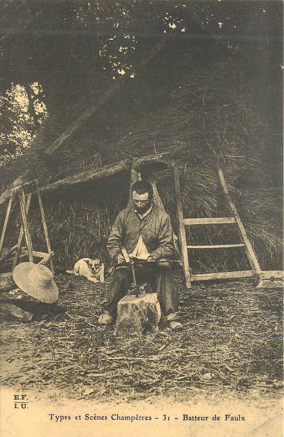 REPRO Types et scenes champetres 31 batteur de faulx