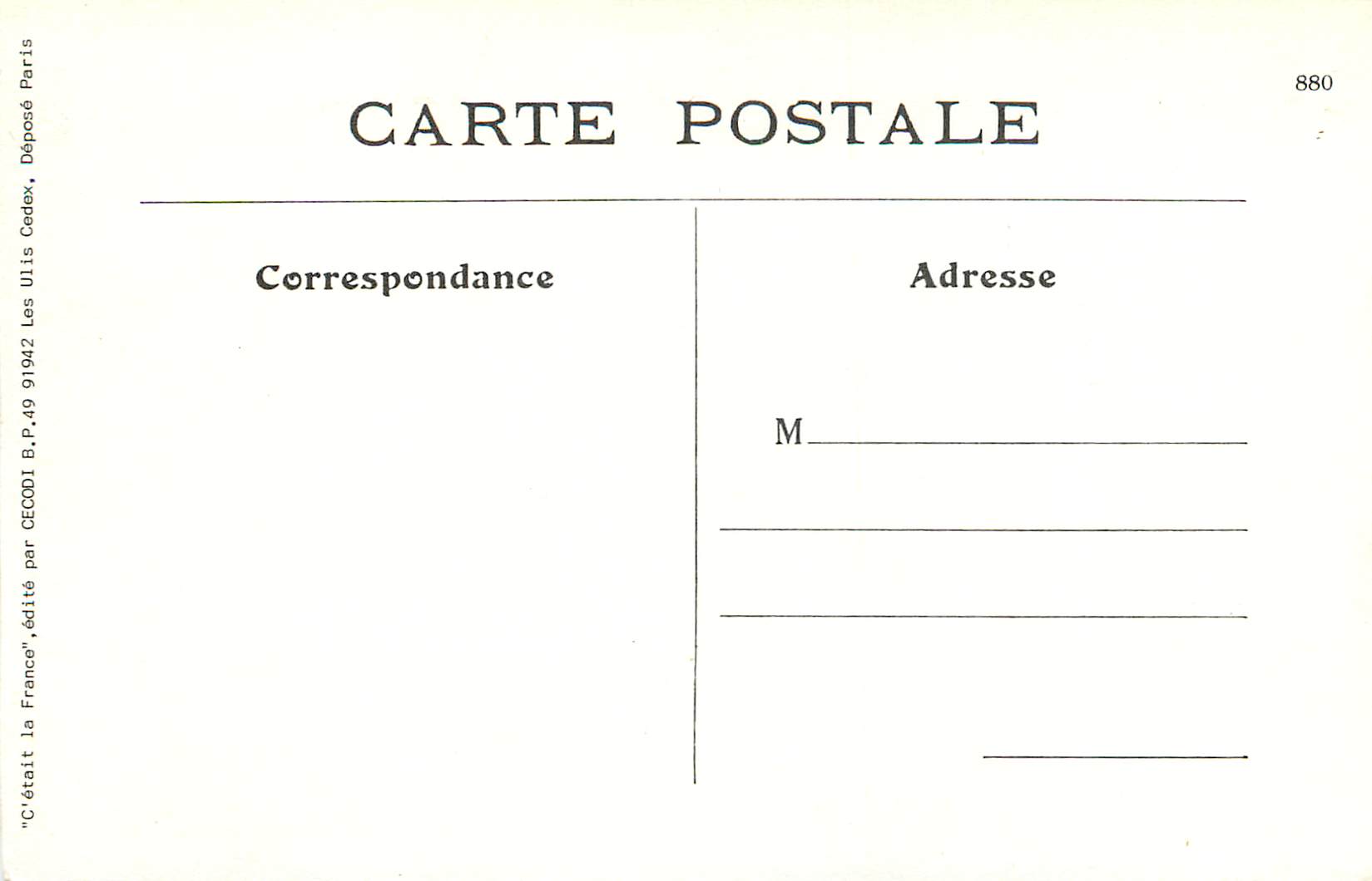 REPRO 67 scene du centre preparatifs pour le battage des bles — Rückseite