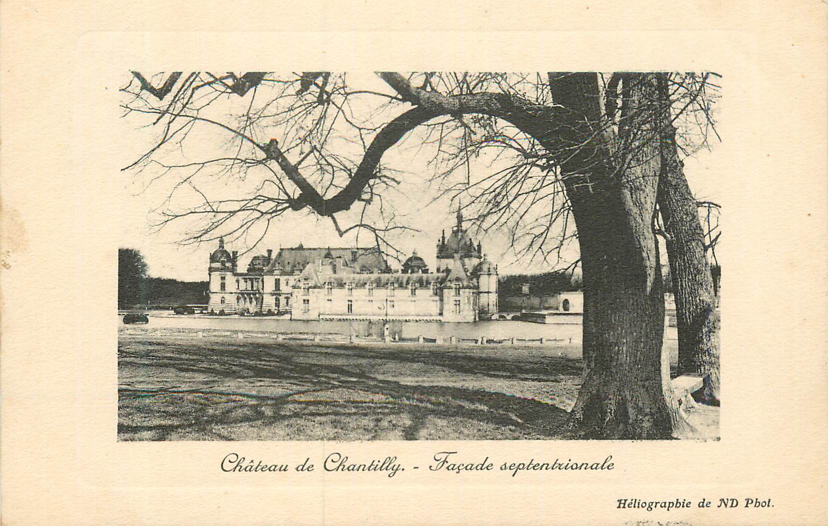 CPA Chateau de chantilly facade septentrionale