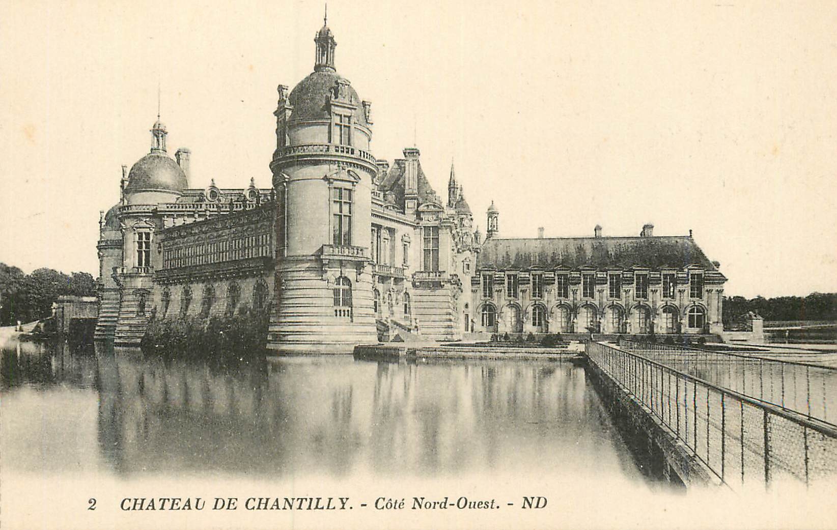 Château de Chantilly — Côté Nord-Ouest — ND