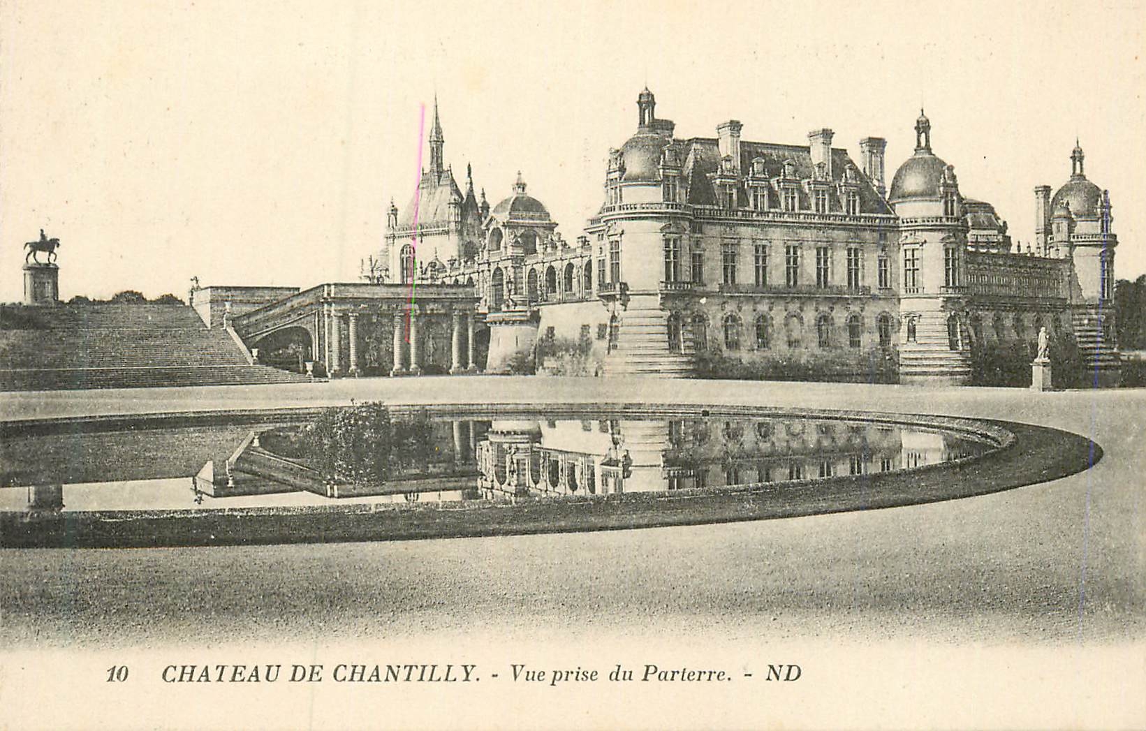 Château de Chantilly — Vue prise du Parterre — ND