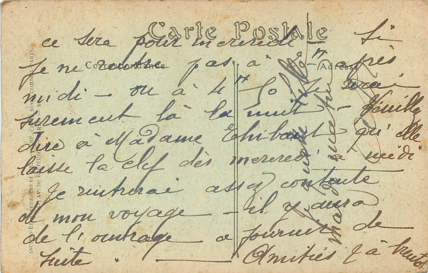 CPA Lille l eglise saint maurice — Rückseite