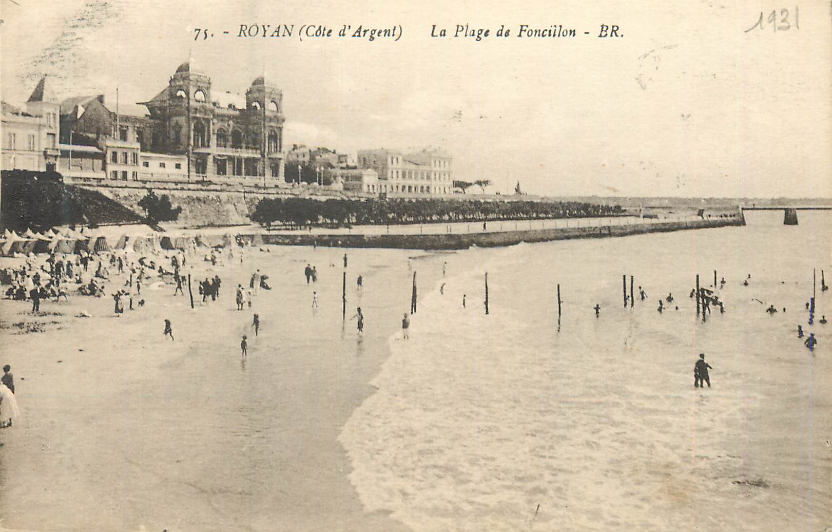 CPA 75 royan(cote d argent) la plage de foncillon