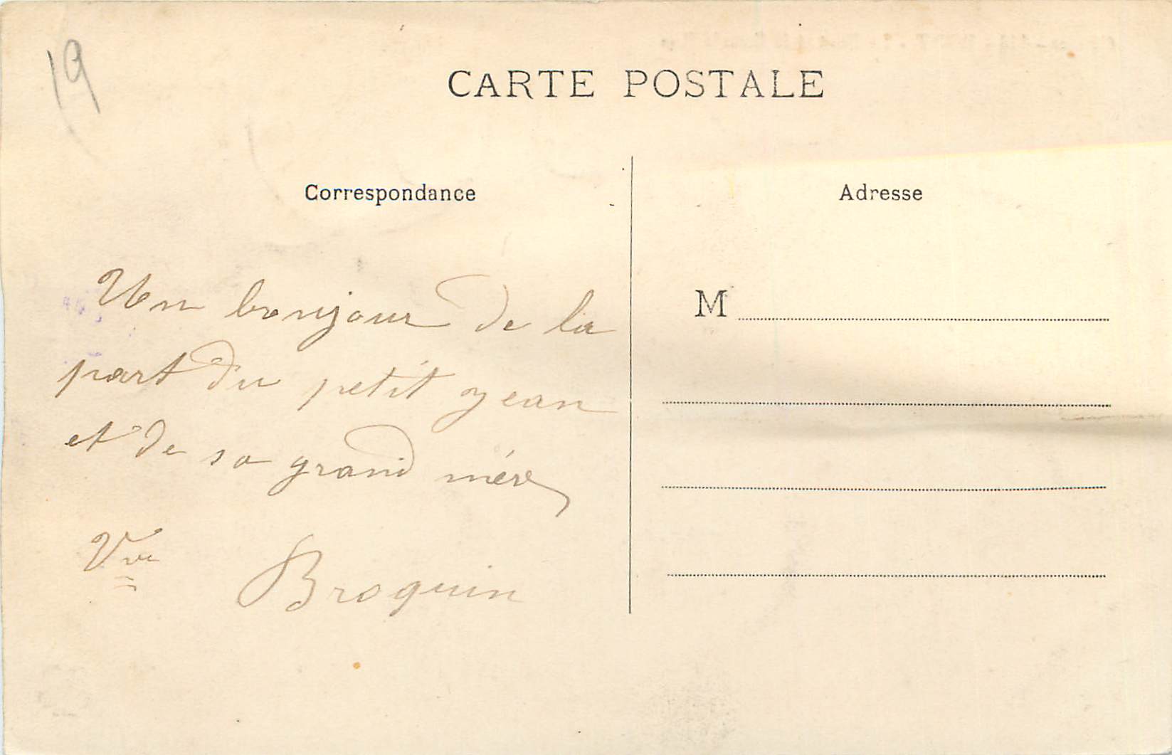 CPA Correze 113 bort le pont et la grande rue — Back