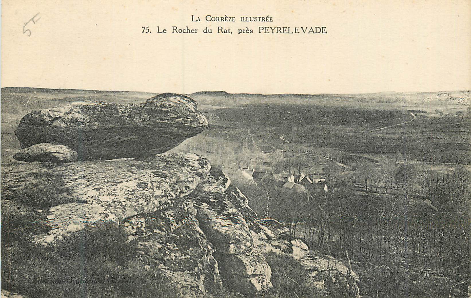 CPA La correze illustree 75 le rocher du rat pres peyrelevade