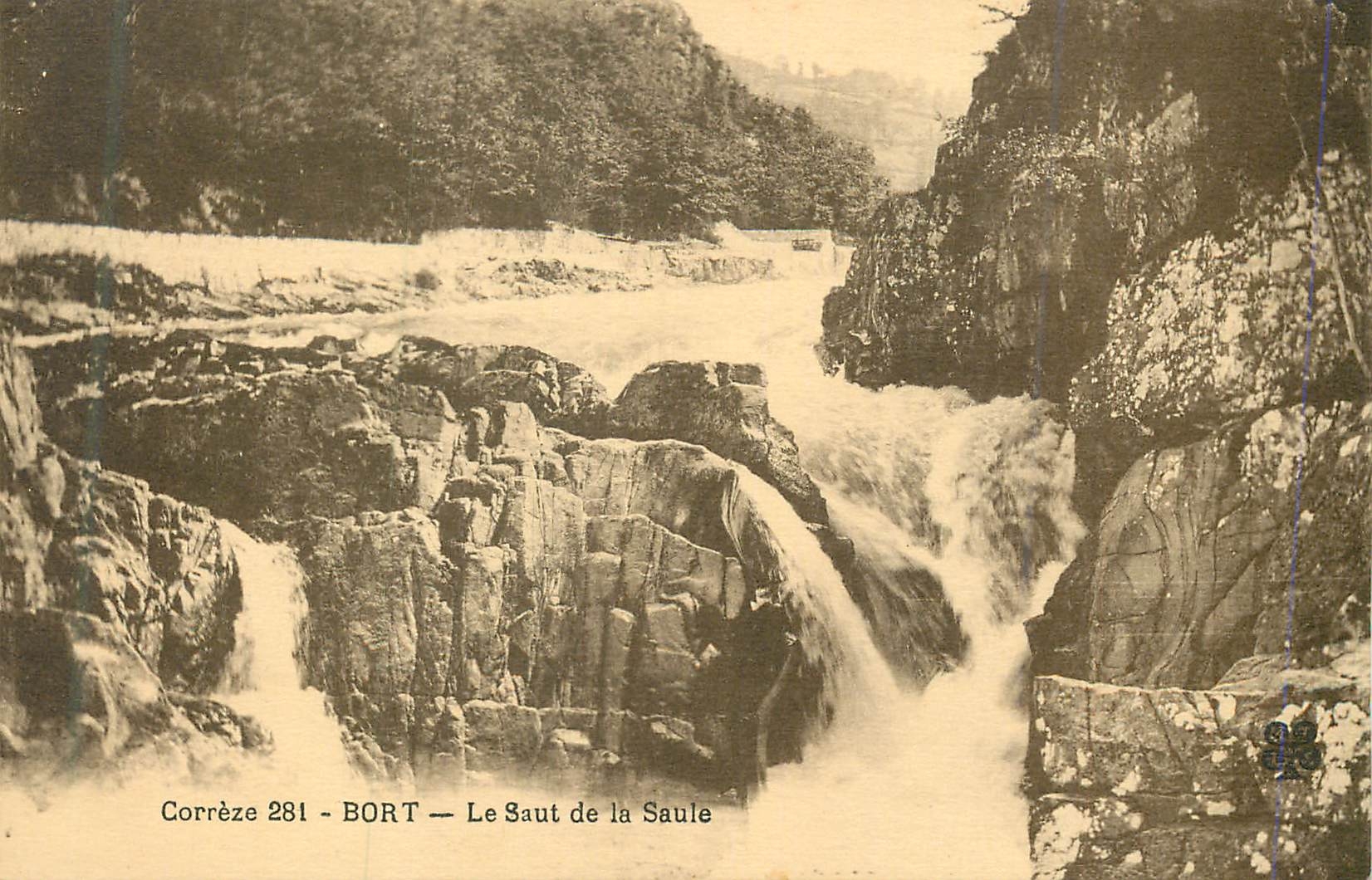 CPA Correze 281 bort le saut de la saule