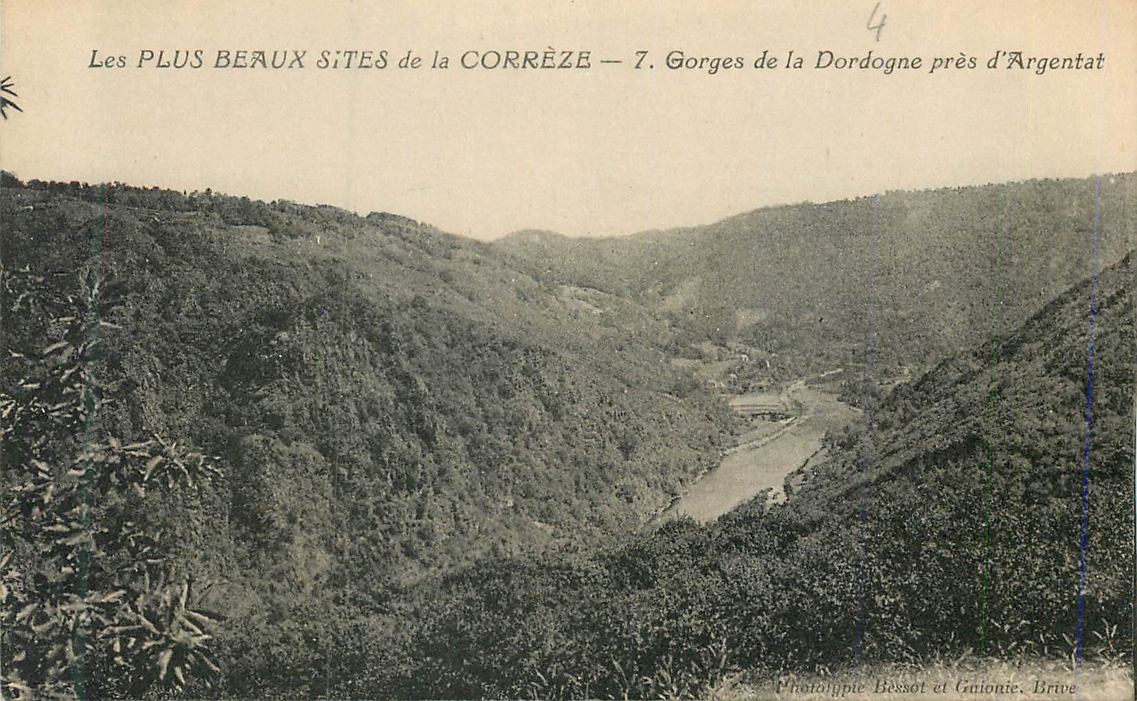 CPA Les plus beaux sites de la correze 7 gorges de la dordogne pres d argentat