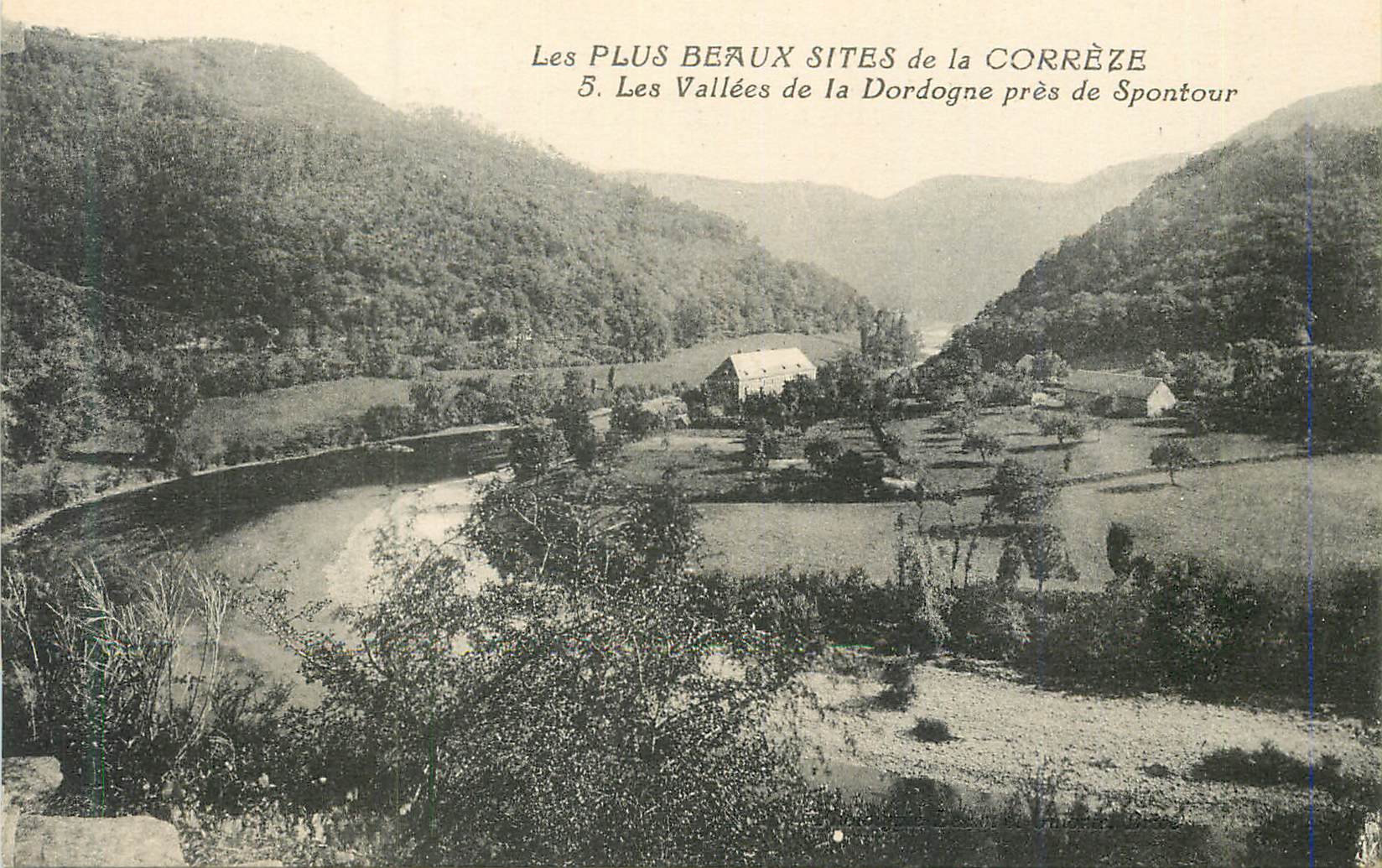 CPA Les plus beaux sites de la correze 5 vallees de la dordogne pres de spontour