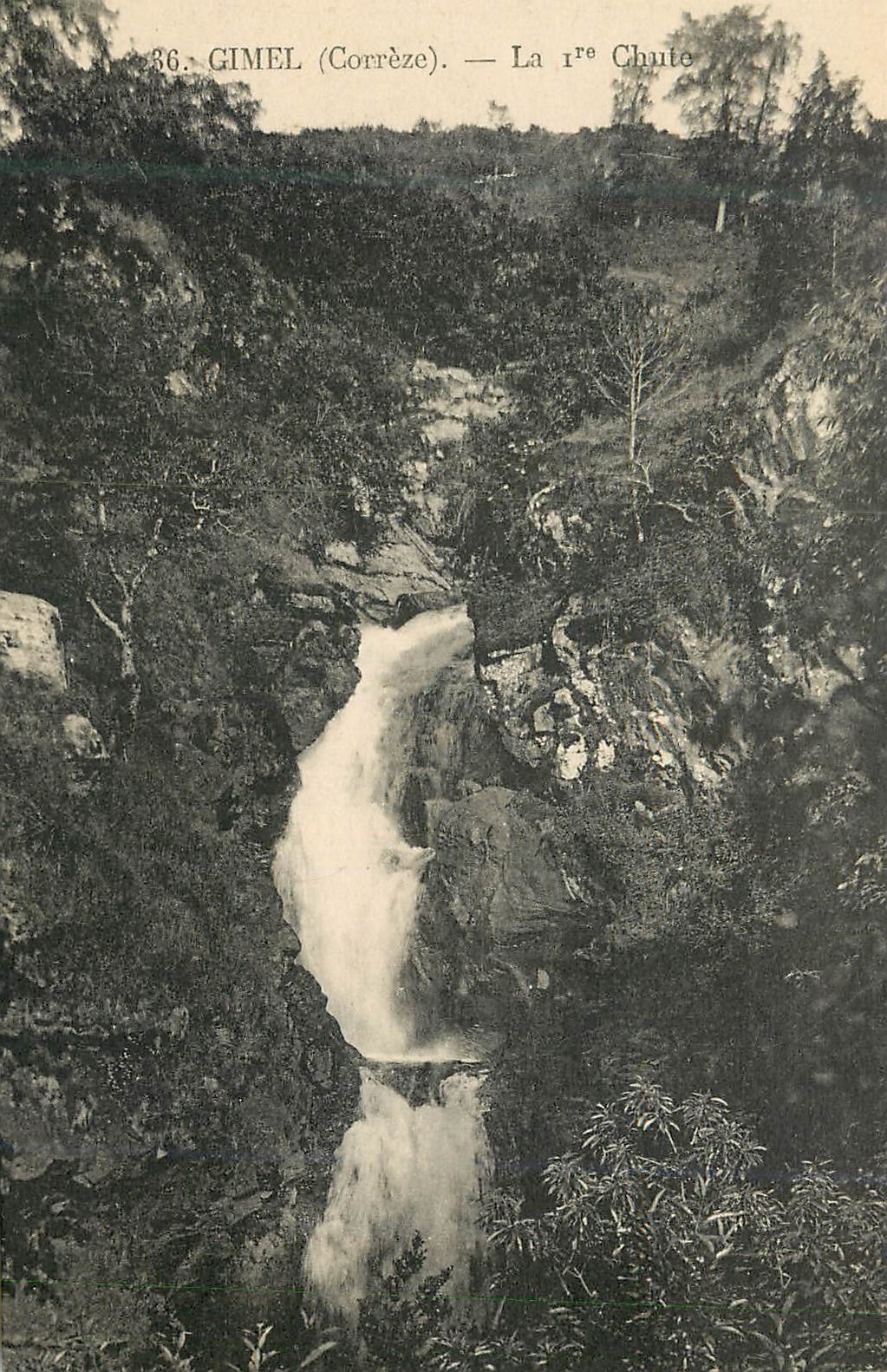 CPA 36 gimel(correze) la 1er chute