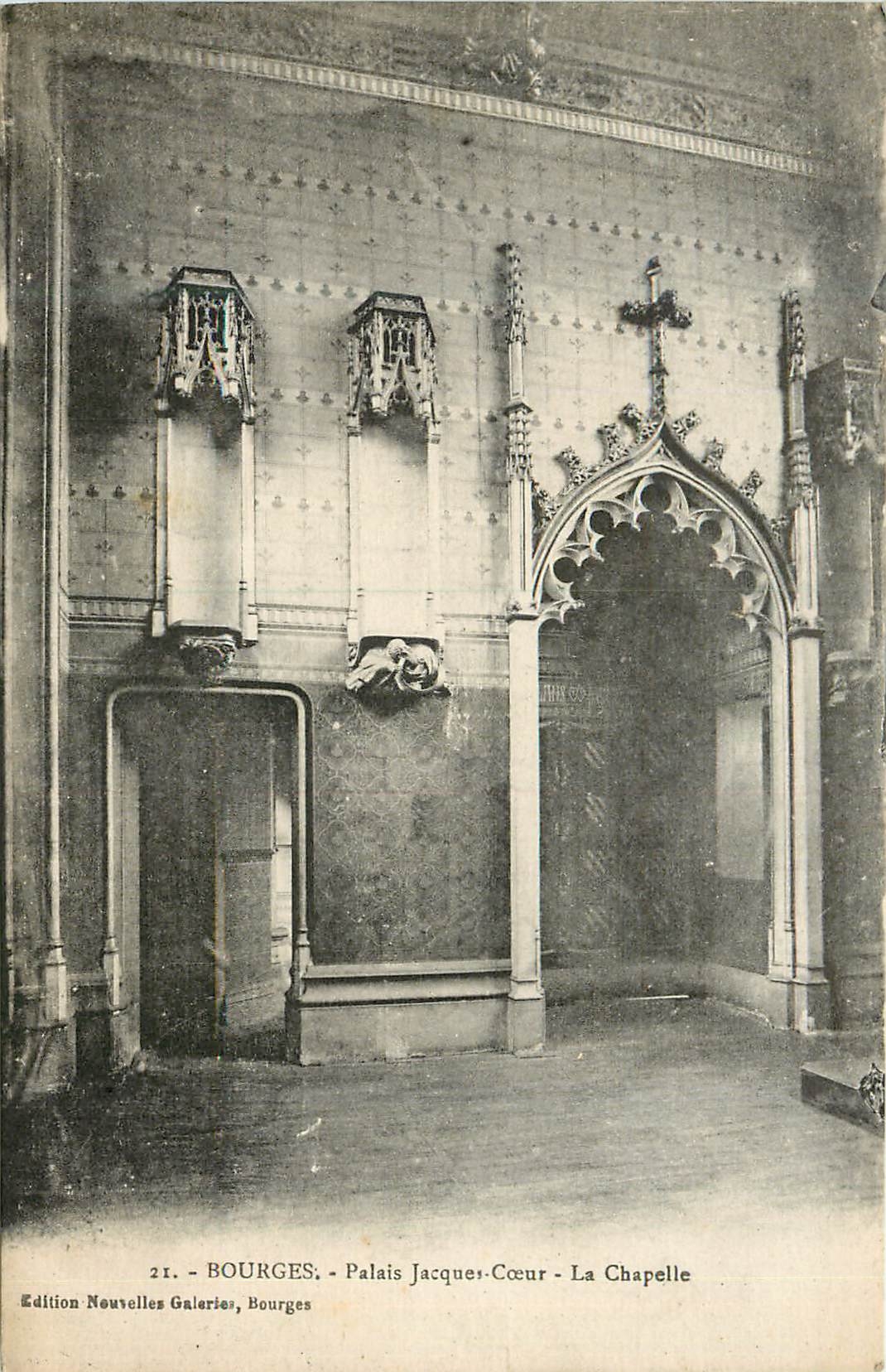 CPA 21 bourges palais jacques coeur la chapelle