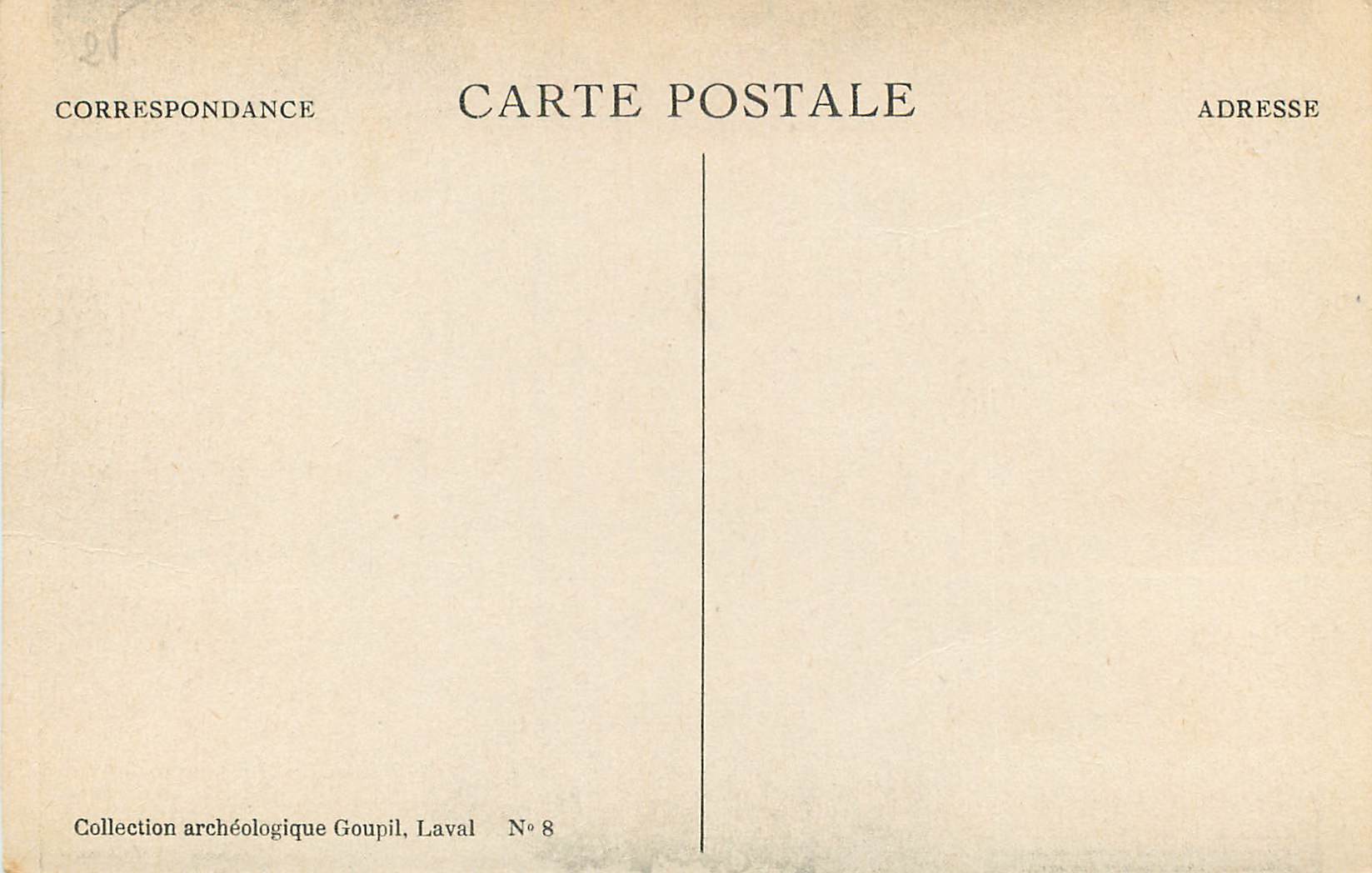 Vue de la passe d'Avénière à Laval — dédiée à Madame la Marquise de Lantioy — éditée par André Goupil — Reverso