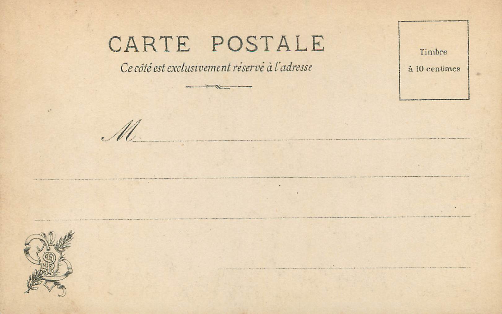 CPA N17 salon 1910 franc novembre Lamy — Verso