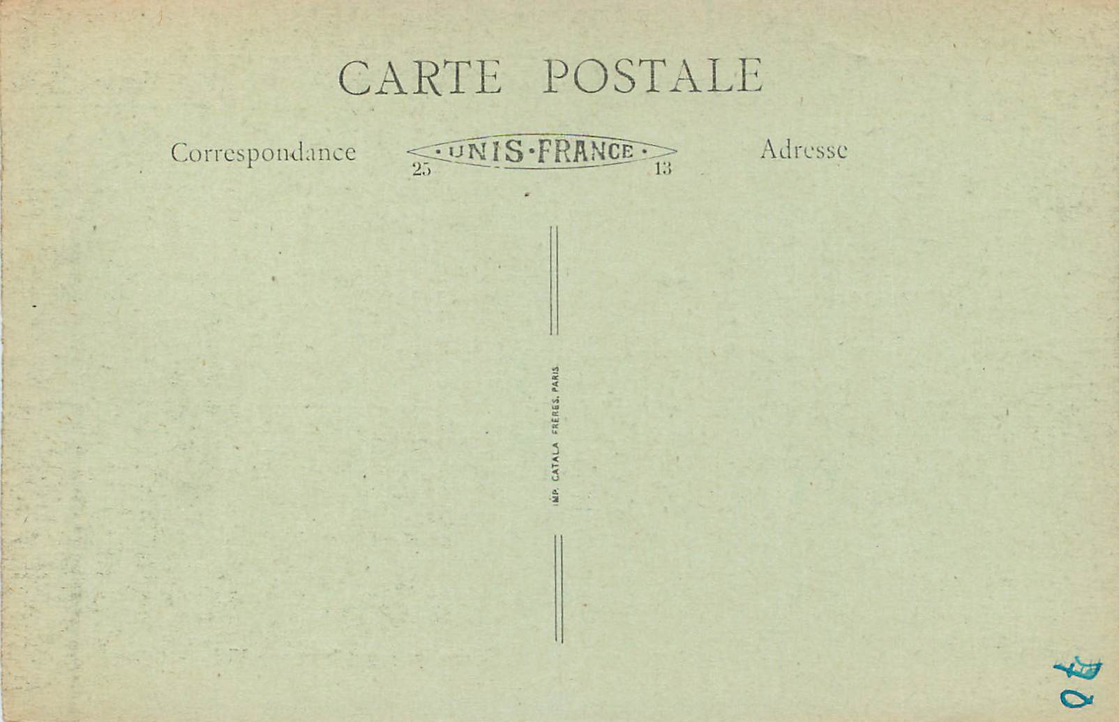 Vichy (Allier) — Un coin du Parc des Célestins — Édition Raynaud, Vichy — Verso