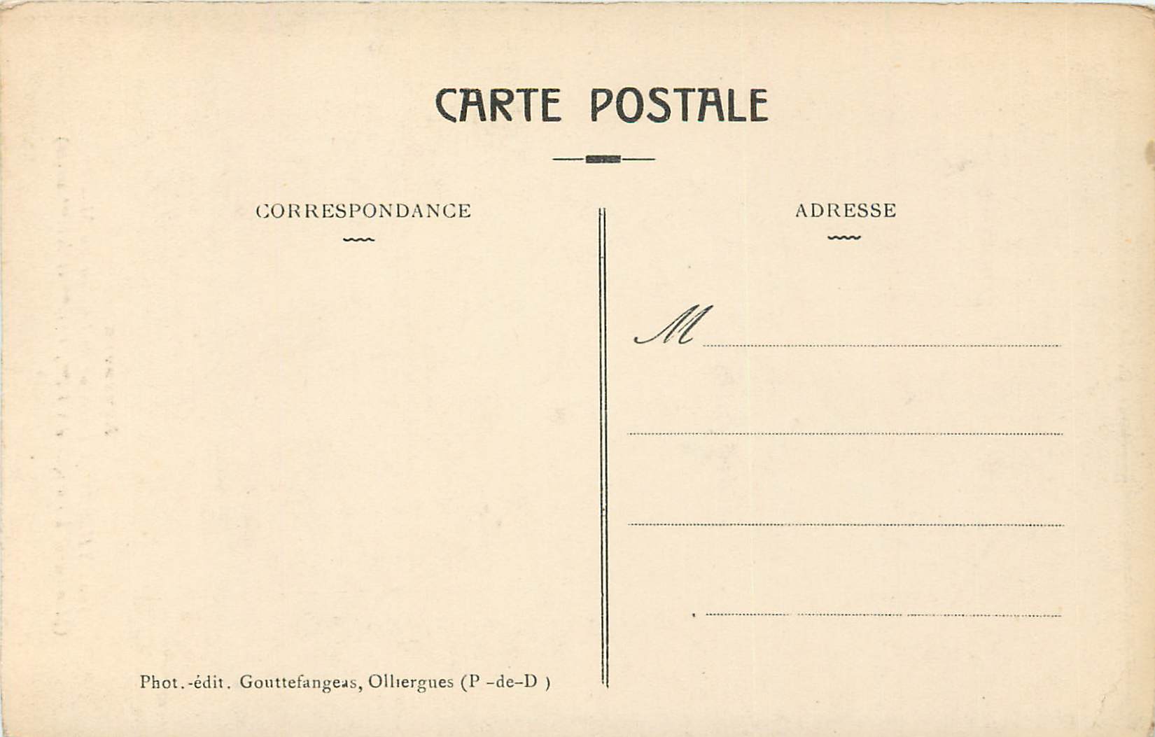 CPA Auvergne 229 thiers interieur de l eglise du moutier — Rückseite