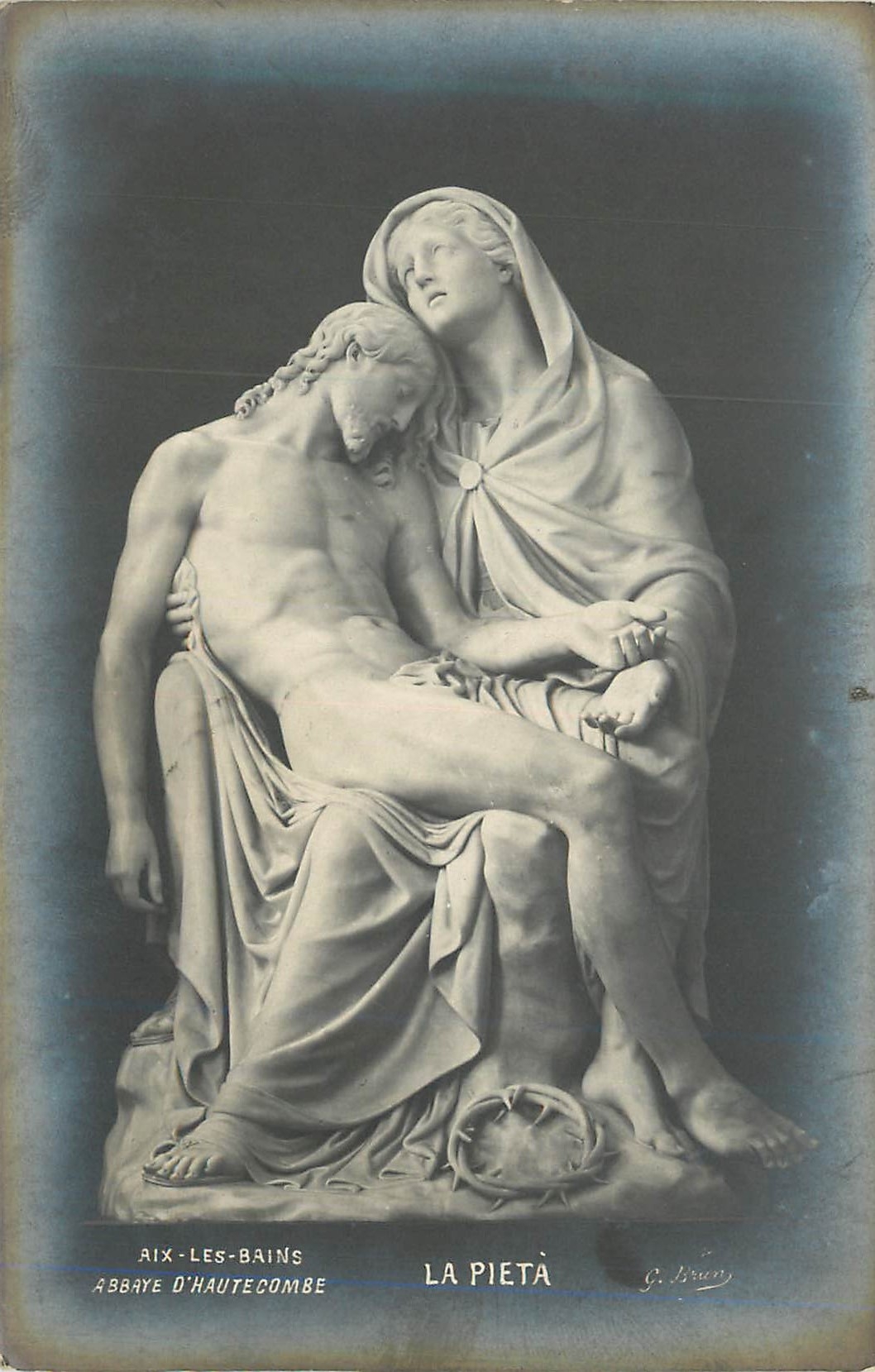 CPA Aix les bains abbaye d hautecombe la pieta
