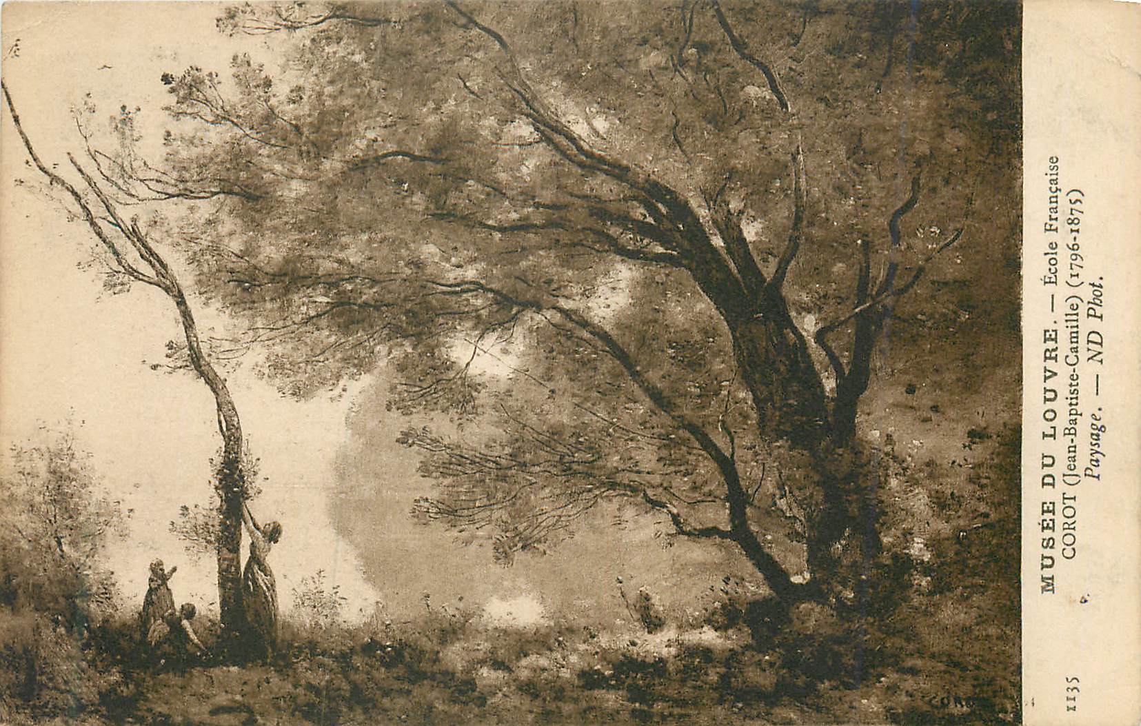 CPA Musee du louvre ecole francaise corot(jean baptiste camille)(1796 1875) paysage