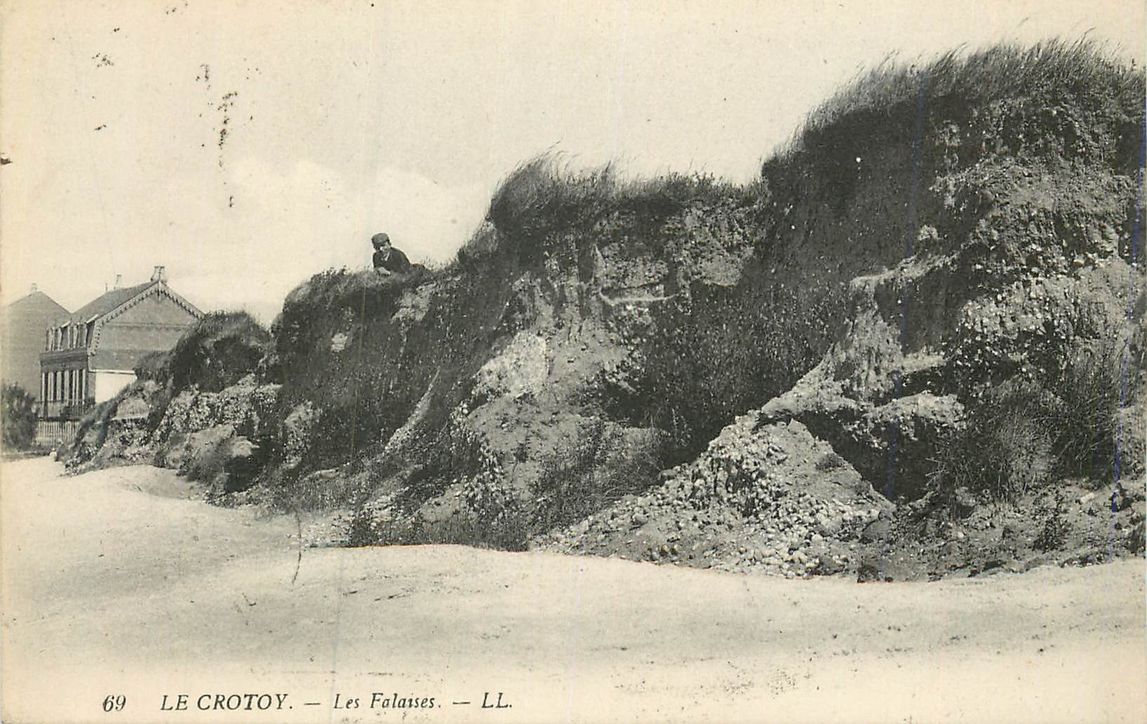 CPA 69 le crotoy les falaises