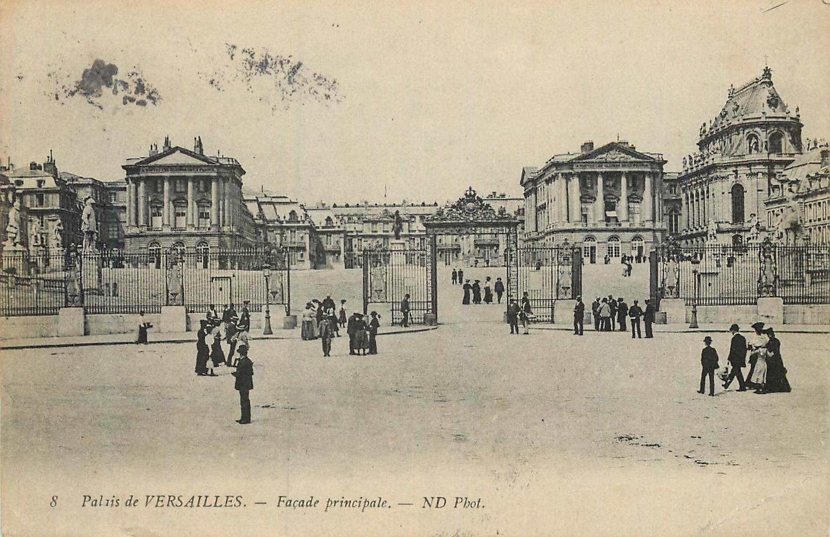 CPA 8 palais de versailles facade principale
