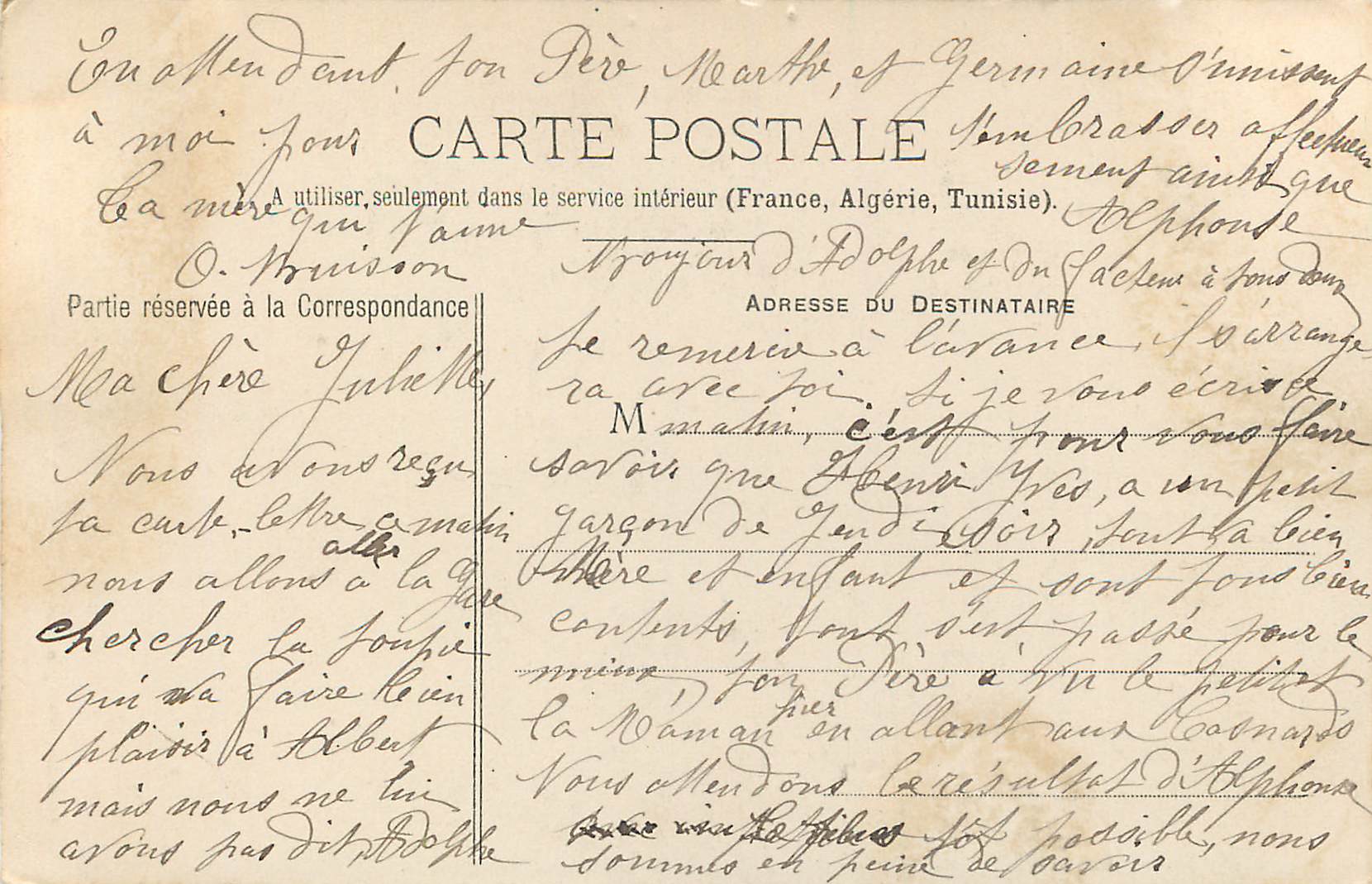CPA Chateau d aunay(orne) le salon rouge — Rückseite