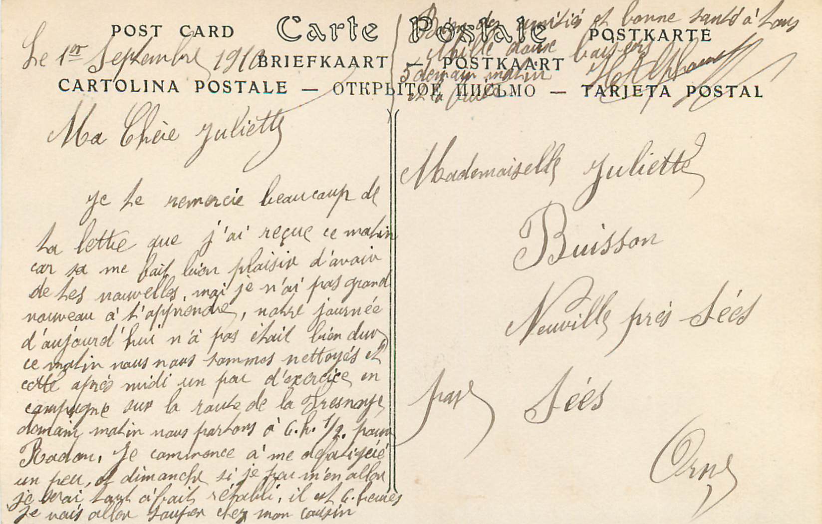 CPA 22 alencon grand portail de la cathedrale — Rückseite