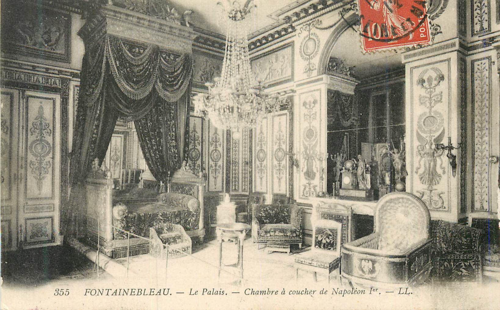 Fontainebleau — Das Schloss — Schlafzimmer von Napoleon I. — LL. — n° 355