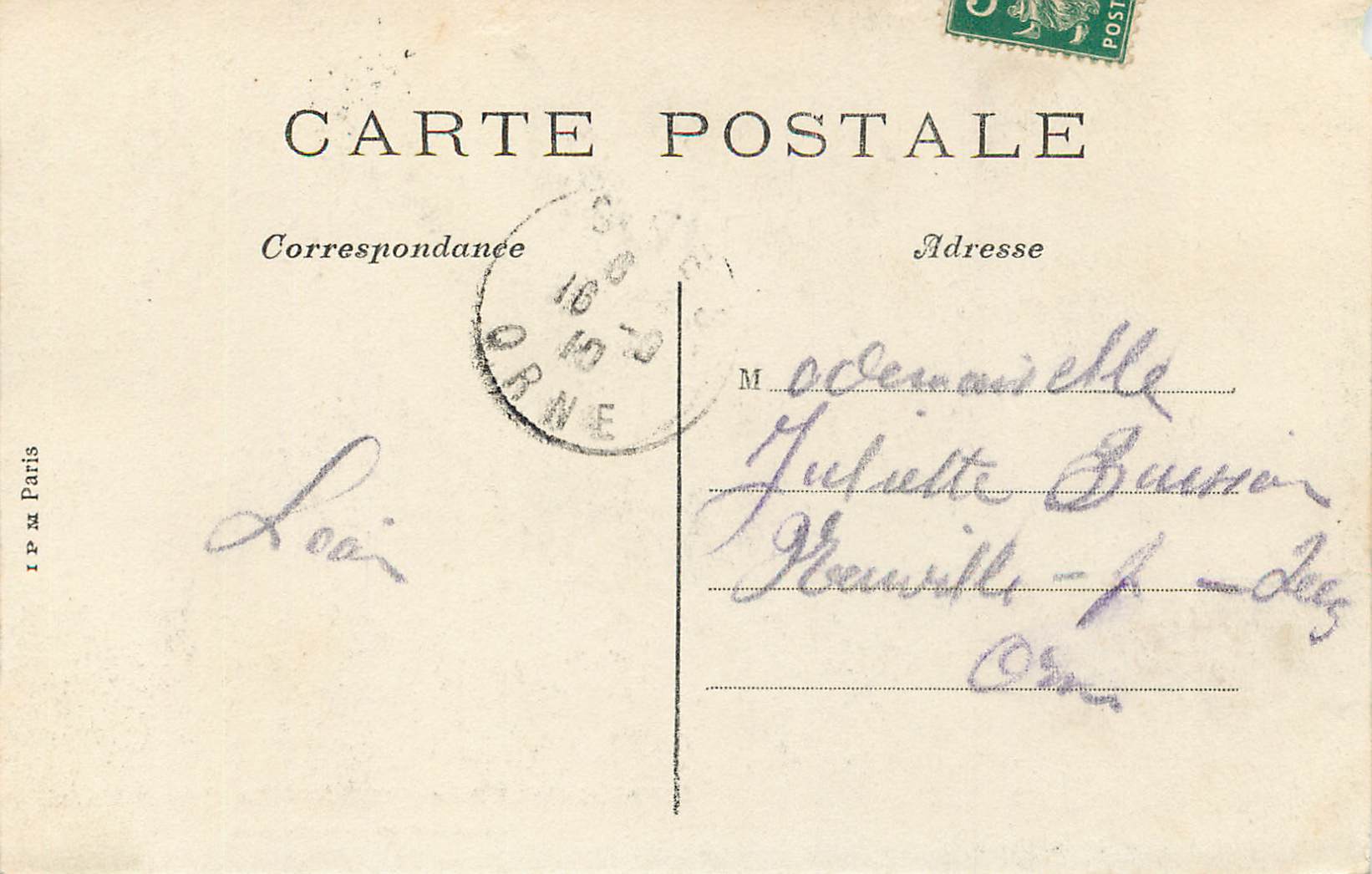 CPA 7 bagnoles de l orne le grand hotel vu roc au chien — Verso