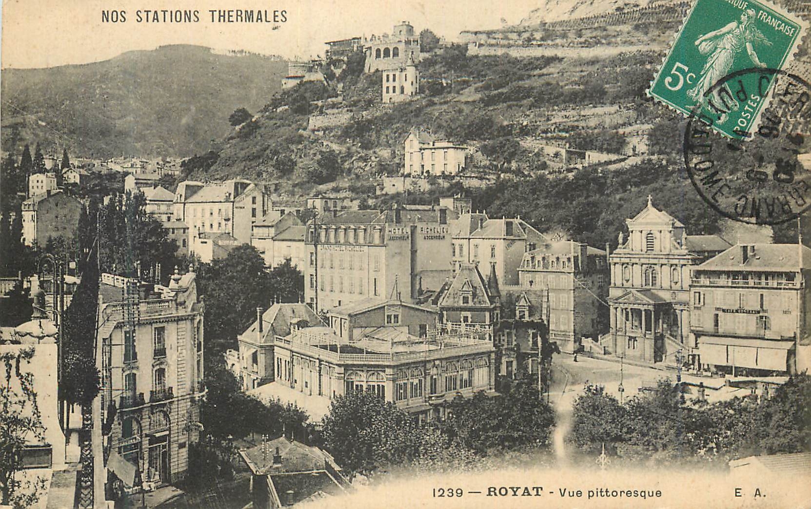 CPA 1239 royat vue pittoresque nos station thermales