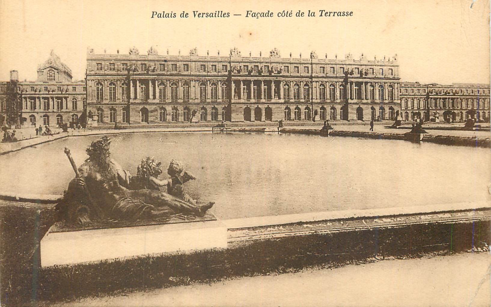 CPA Palais de versailles facade de la terrasse