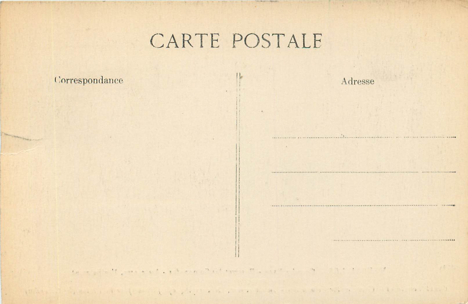 CPA Versailles  — Verso