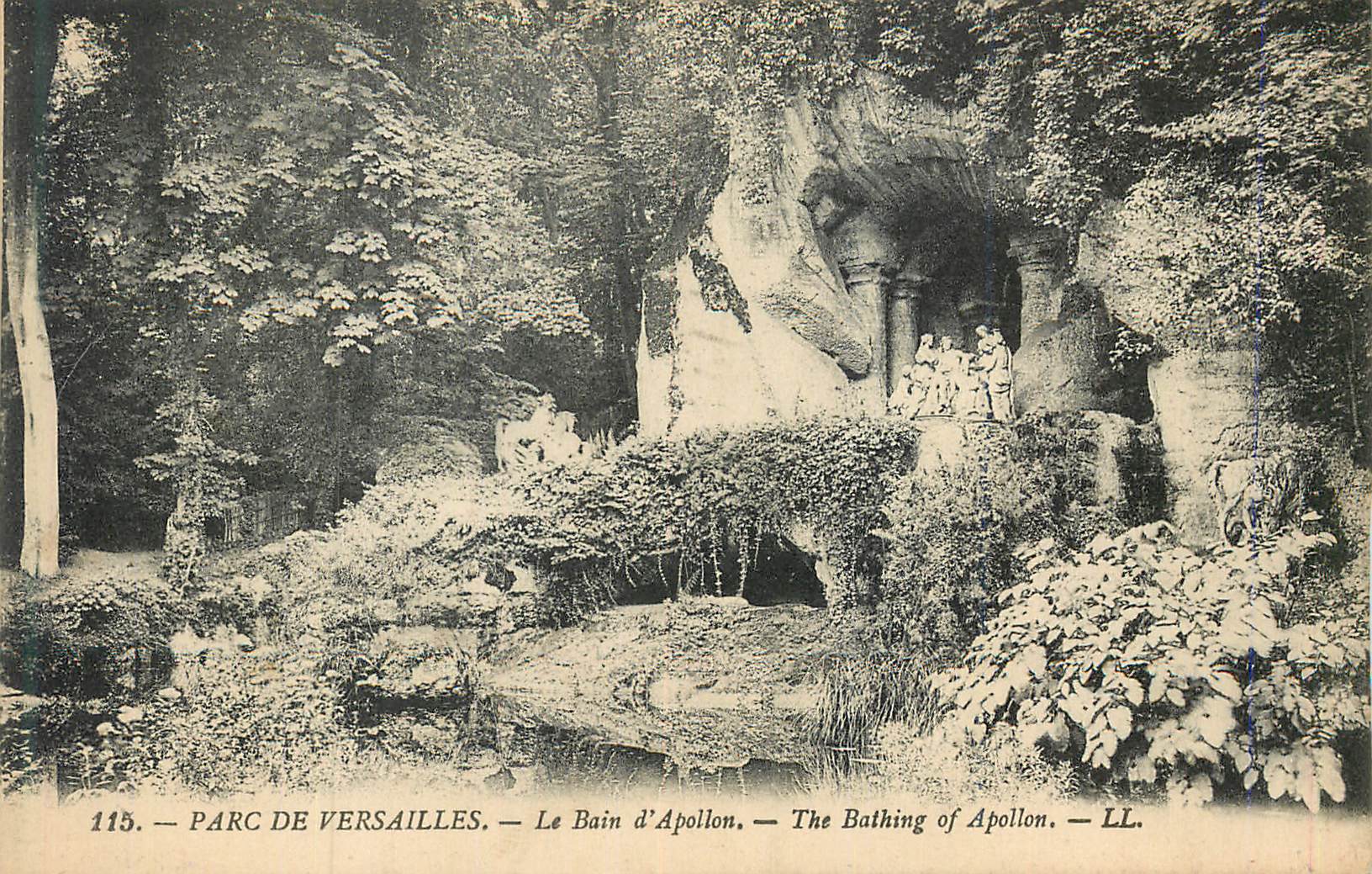 CPA 115 parc de versailles le bain d apollon