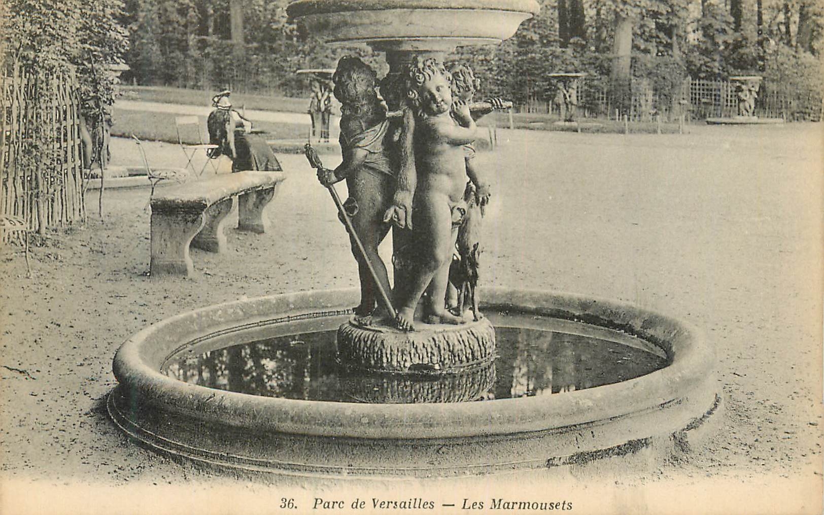 CPA 36 parc de versailles les marmousets