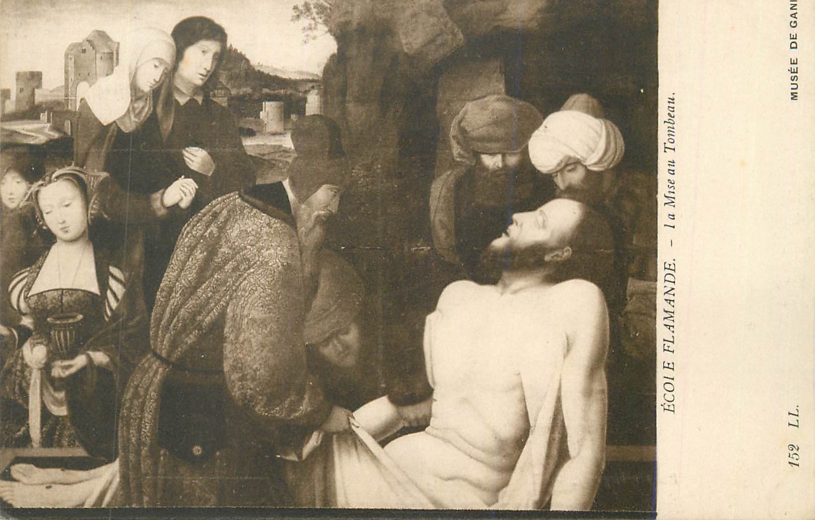 CPA Ecole flamande la mise au tombeau musee de gani