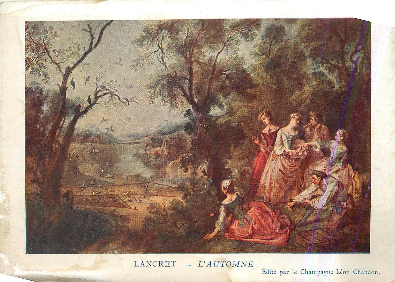Lancret — L'Automne — Édité par le Champagne Léon Chandon