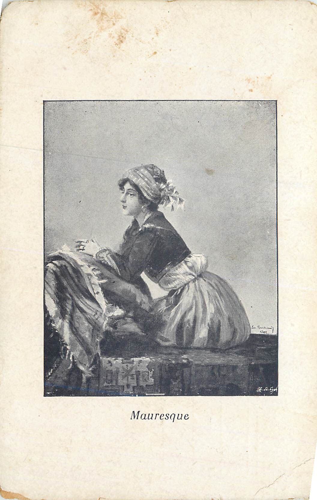 Femme mauresque — illustration de Luc Briatany — éditeur non visible