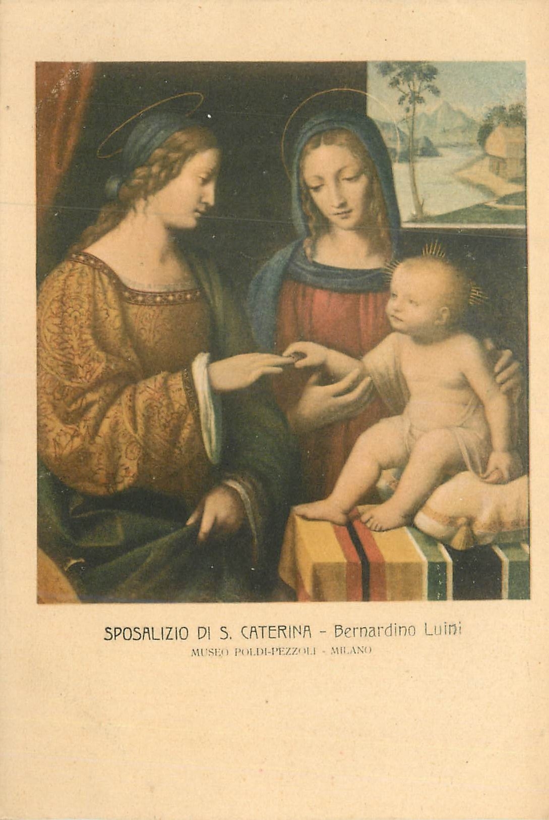 CPA Sposalizio di s caterina bernardino luini