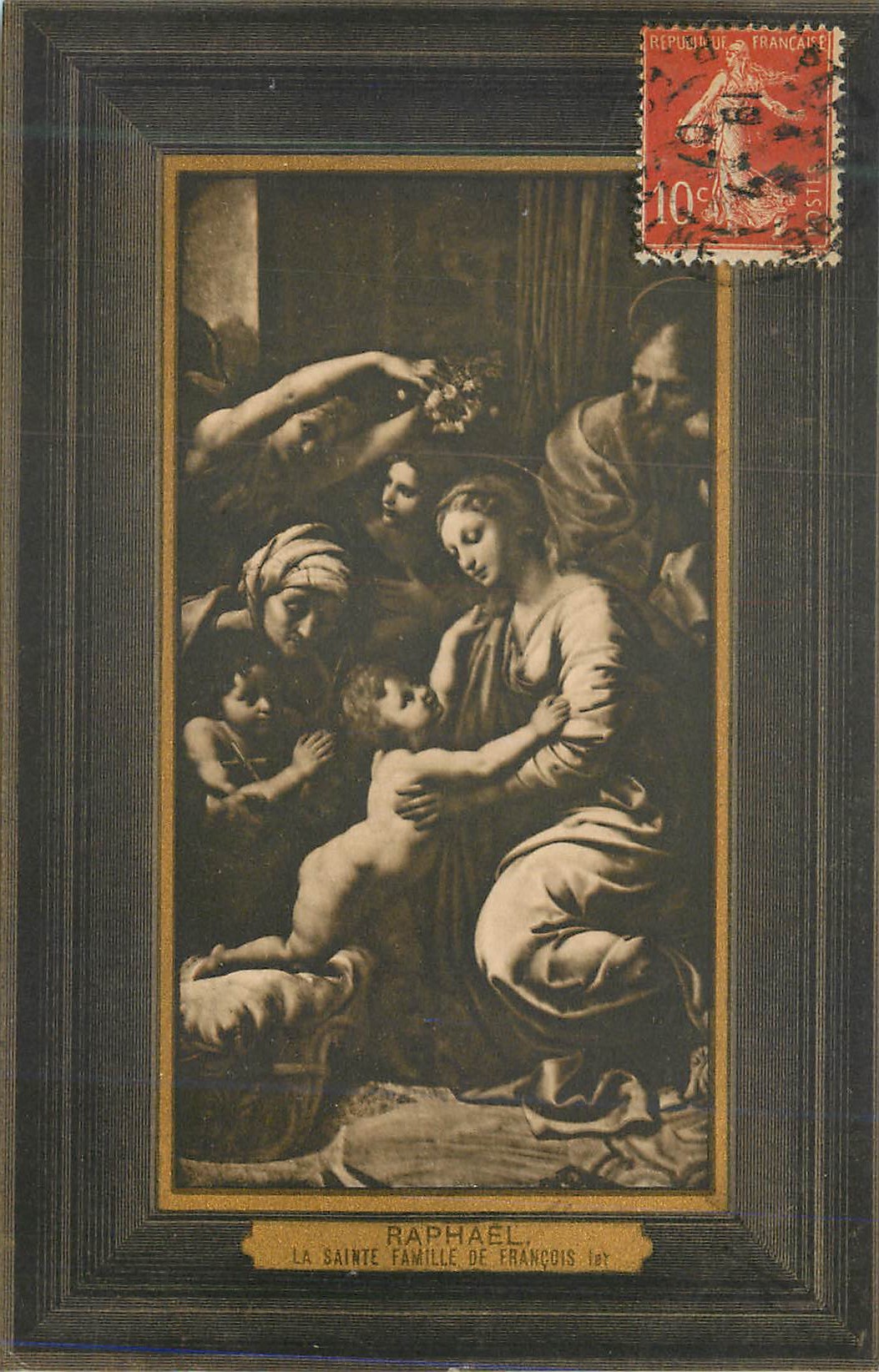 CPA Raphael la sainte famille de francois