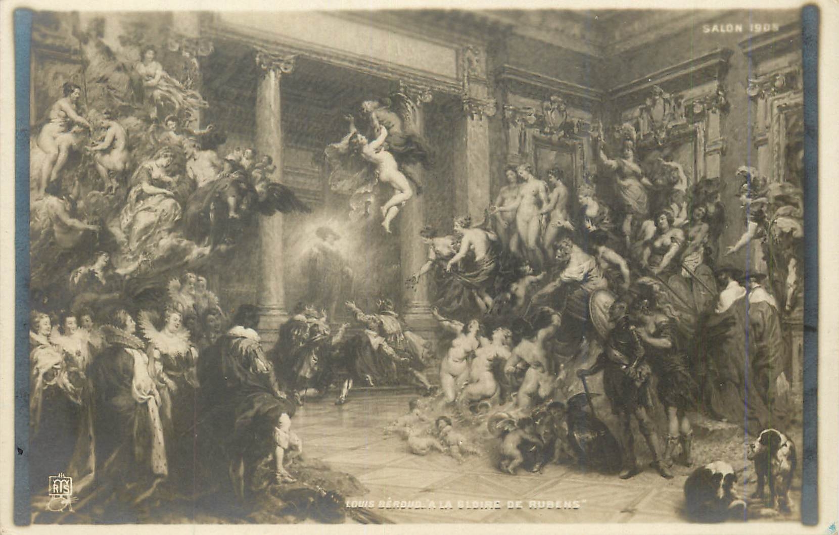 CPA Louis Beroud A la gloire de Rubens Salon 1908