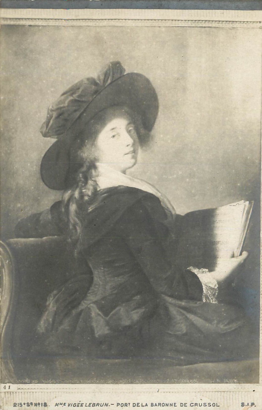 CPA Mme vigee lebrun port de la baronne de crussol
