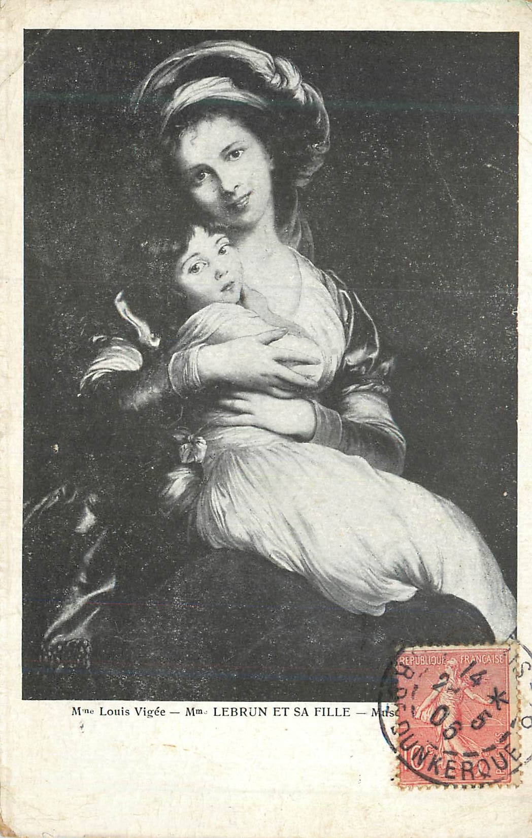 CPA Mme louis vigee mme lebrun et sa fille