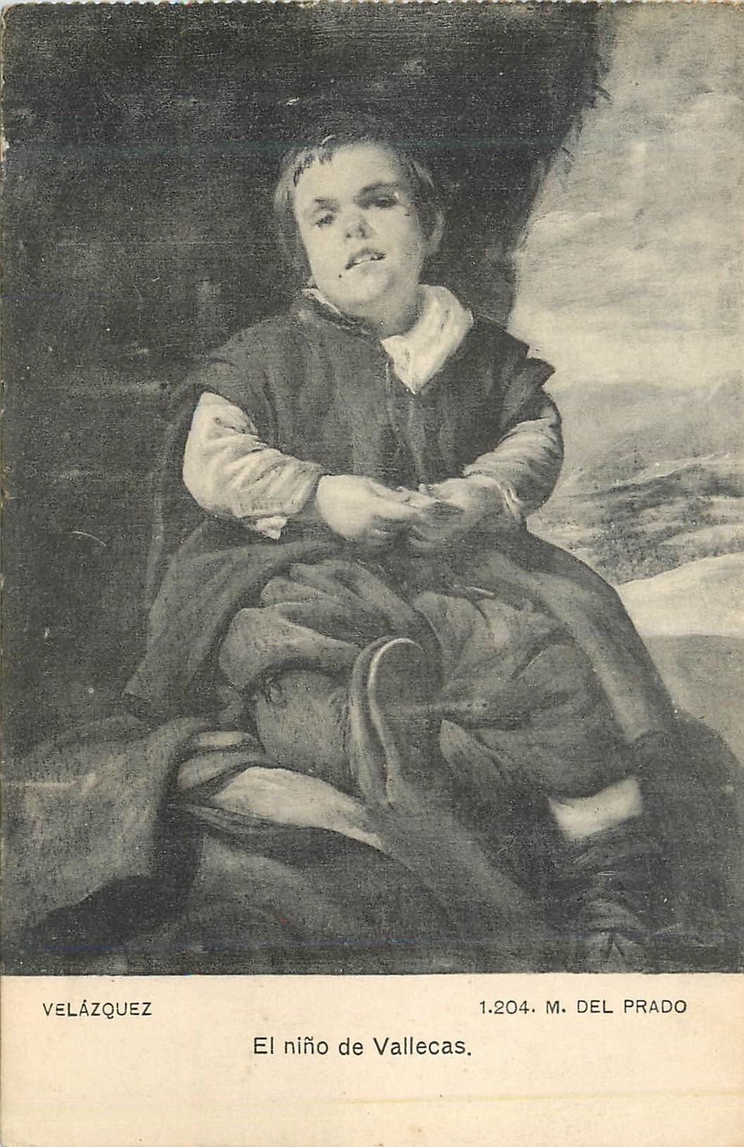 CPA Velazquez el nino de vallecas Museo del Prado