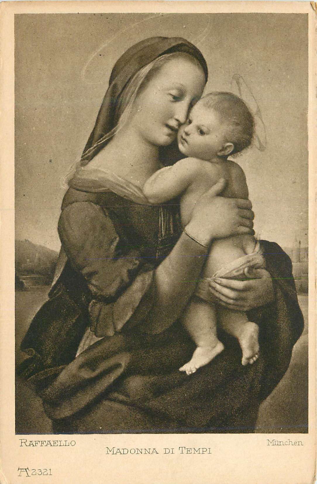 CPA Raffaello madonna di tempi