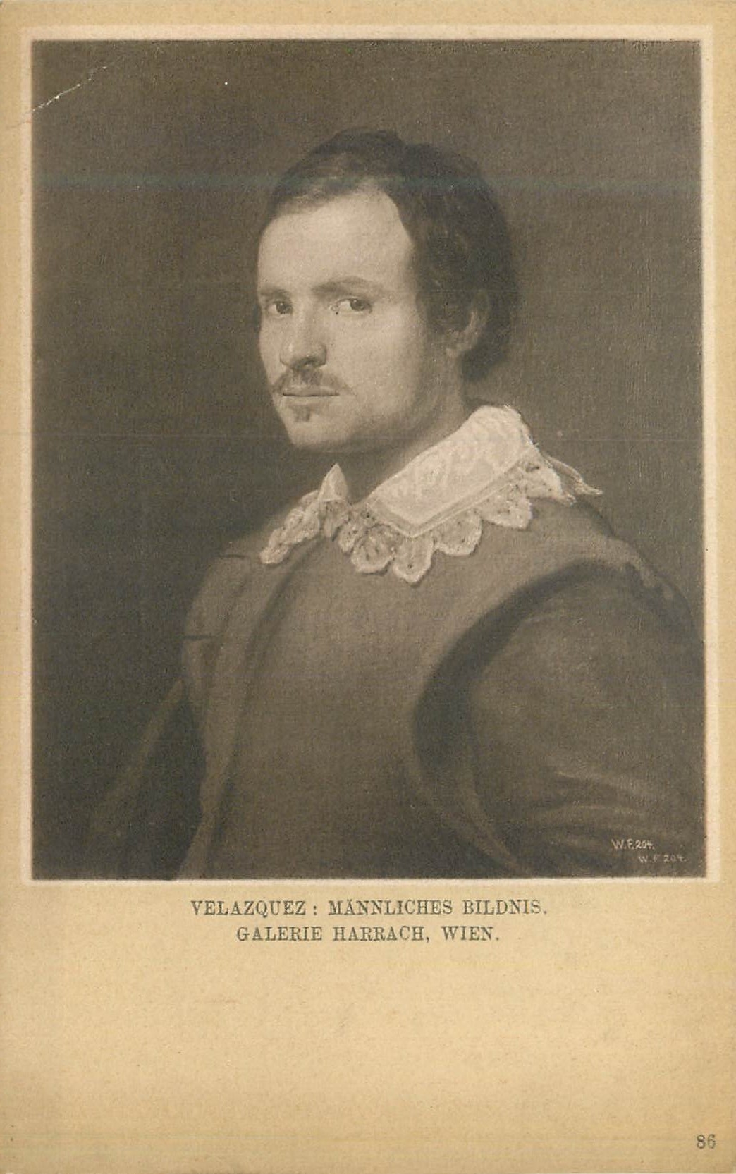 CPA Velazquez mannliches bidnis galerie harrach wien