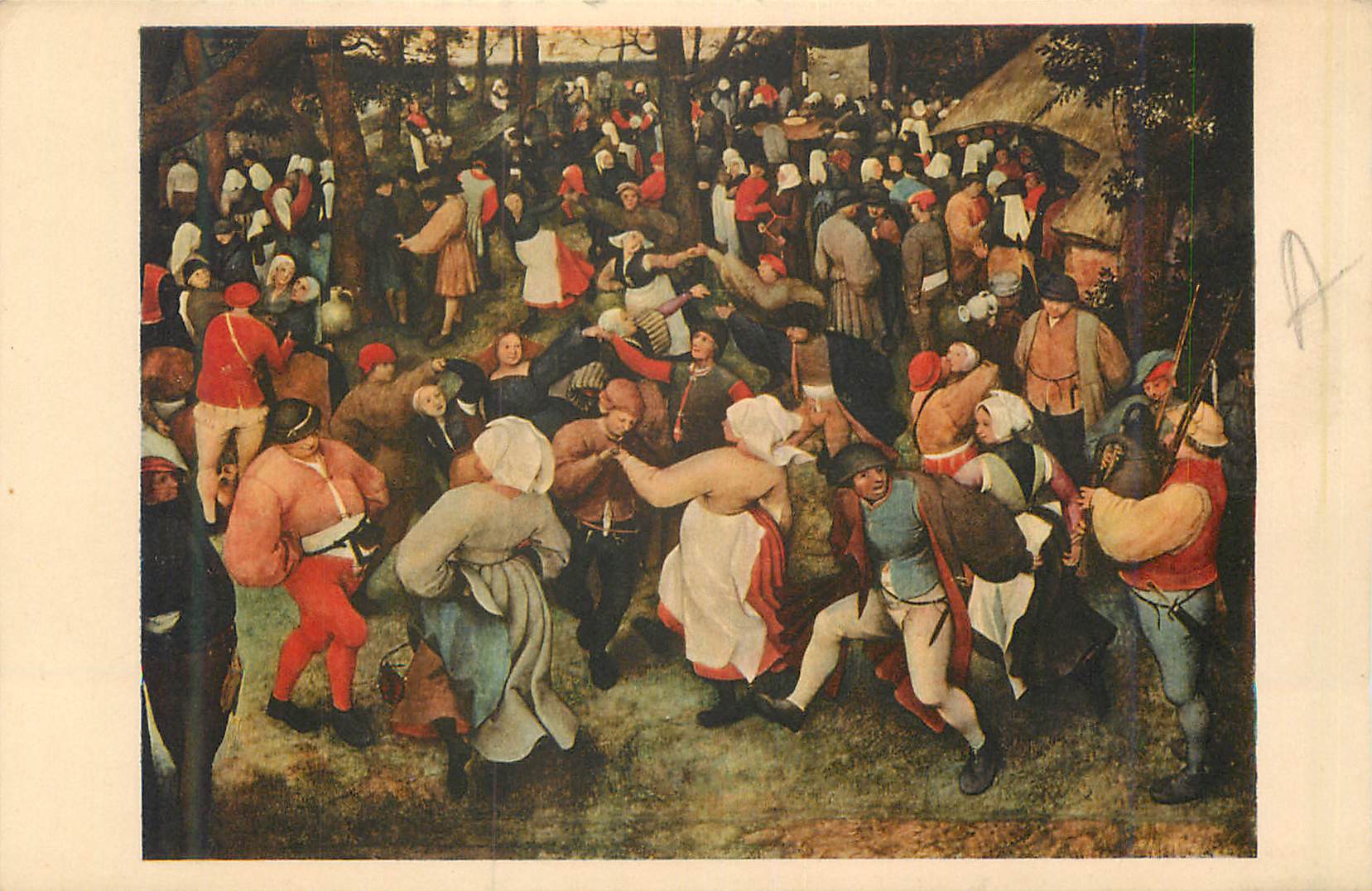 CPA The wedding dance pieter bruegel (flemish c 1525 1569) the detoit institute of arts