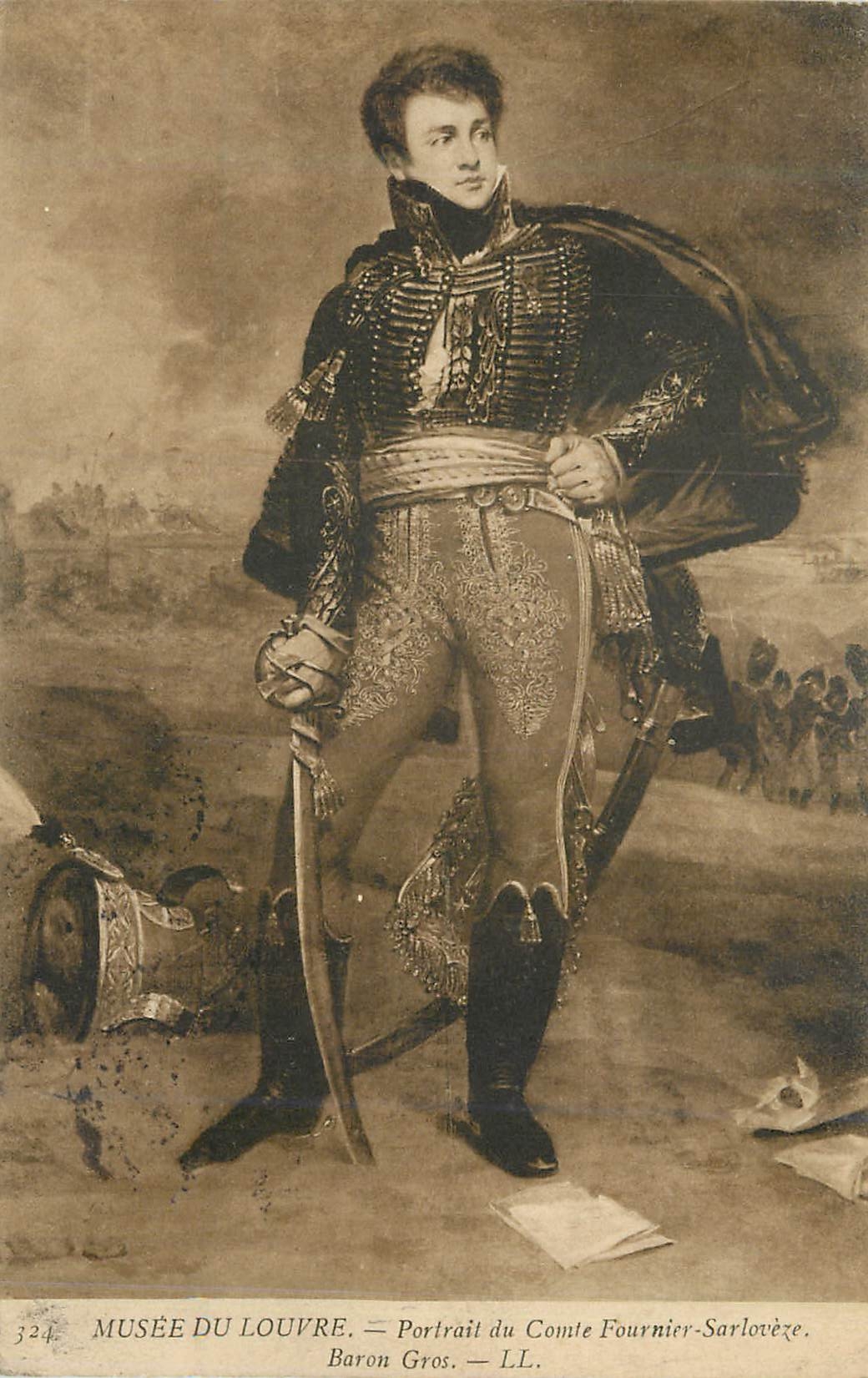 CPA Musee du louvre portrait du comte fournier saloveze baron gros