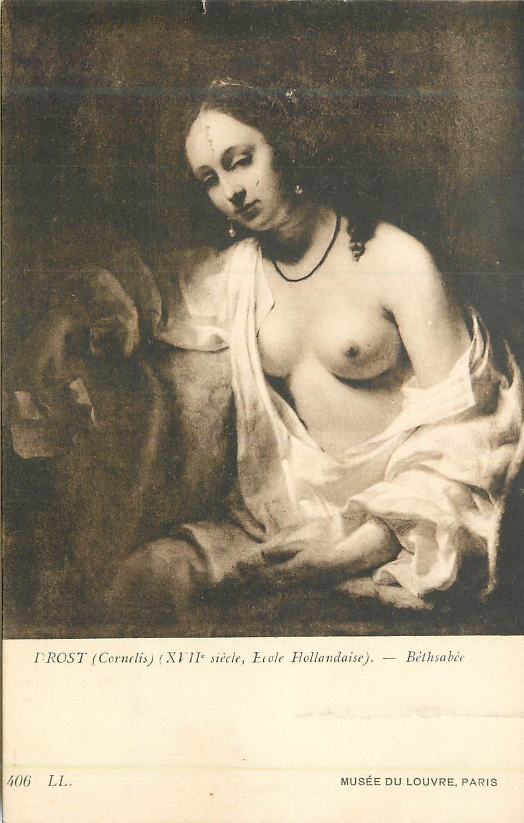 CPA Prost (corndis)(xvii siecle ecole hollandaise) bethsabee musee du louvre paris