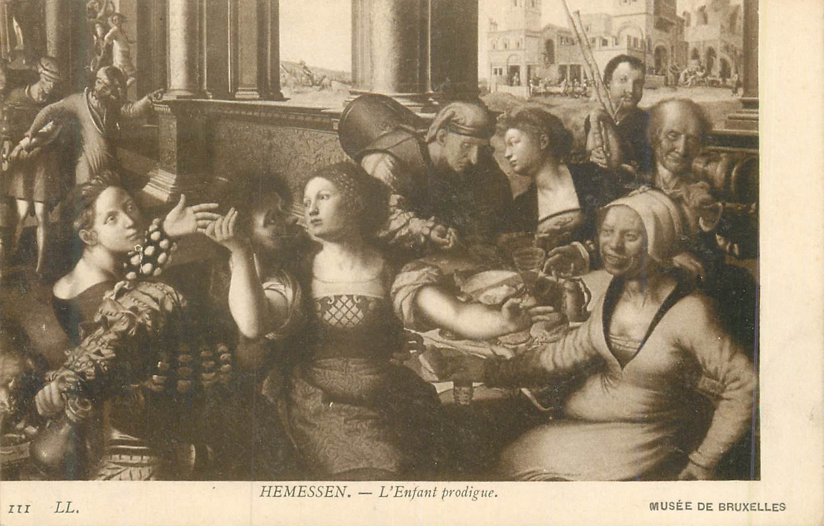 CPA Hemessen l enfant prodigue musee de bruxelle