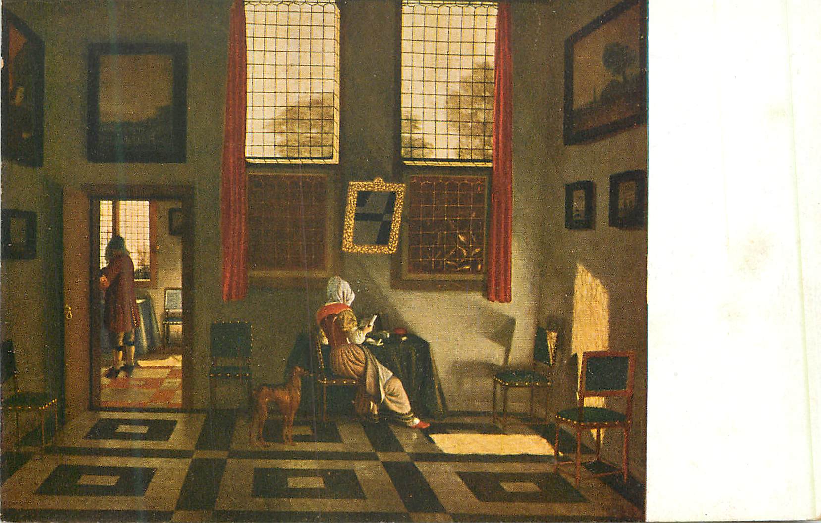 CPA Pieter Janssens Hollandischer Inneraum